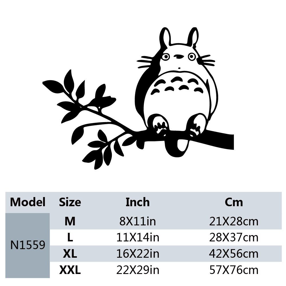 Cartoons Totoro Car Stickers Vinyl Decal For Rearview Mirror Car Head