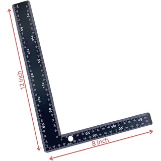 L Shape Double Sides Scale Angle Square Ruler Carpenter Ruler Qlassic ...
