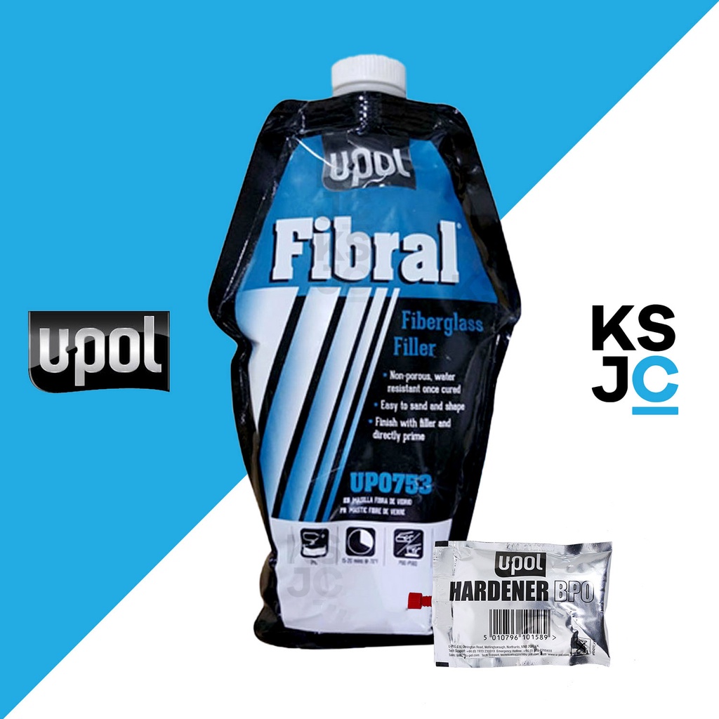 Upol Fibral Fiberglass Filler + Hardener (880ml) Shopee Malaysia