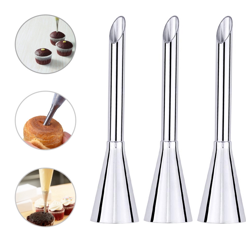 1 PCS Cream Icing Piping Nozzle Tip Stainless Steel Cupcake Puffs ...
