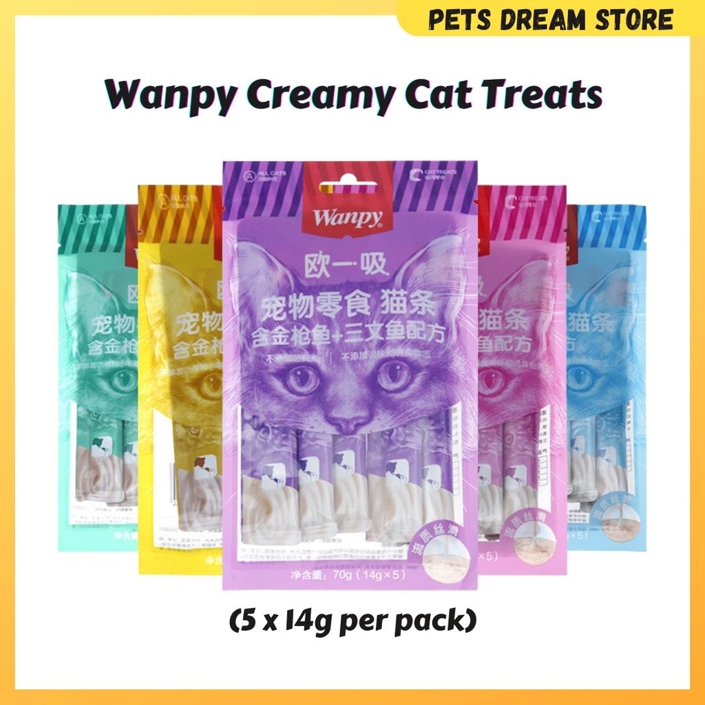 Wanpy Creamy Cat treat High Vitamin Catit Cat treats Cat Stick Cat Wet ...