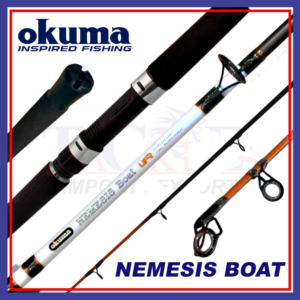 20-30LB) Okuma Nemesis Boat UFR Fishing Boat Spinning Casting Fishing Rod  Pancing Bot Saltwater Fishing