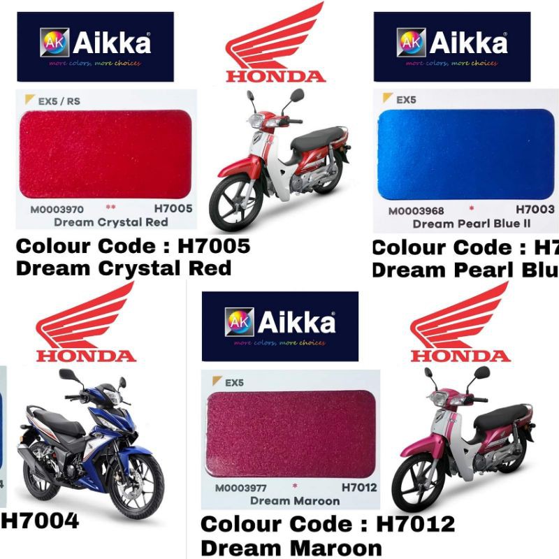 Honda Ex5 Motorcycle Colour H7002 H7003 H7004 H7005 H7012