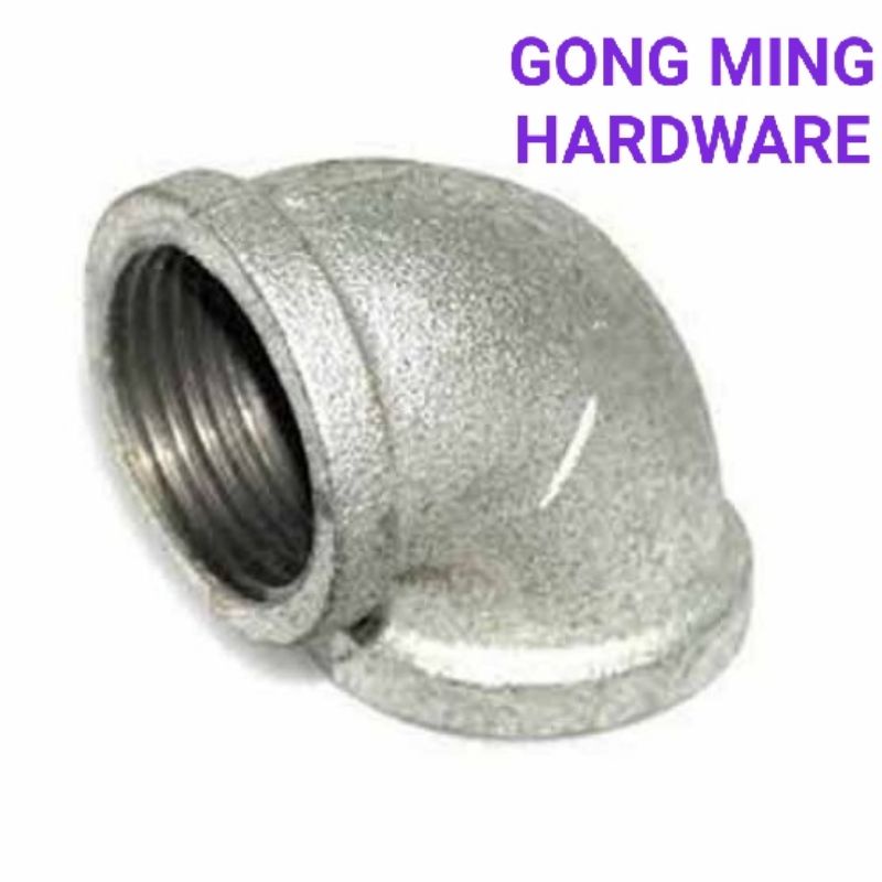 🎉ready Stock🎉gi Galvanized Iron Besi 1 2 3 4” Pipe Fitting Elbow