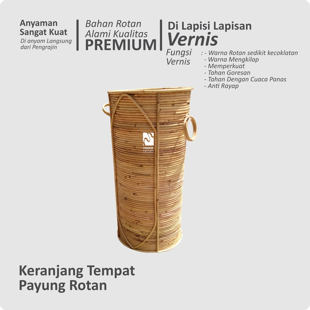 Natural Rattan Umbrella Container Synthetic Rattan Varnish Shopee