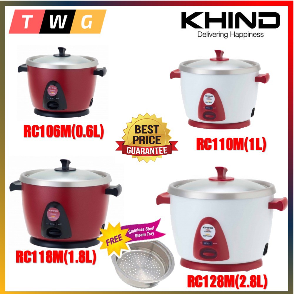 Khind stainless steel rice cooker new arrivals