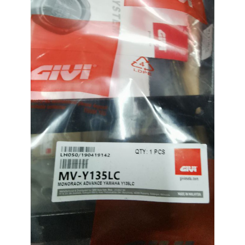 YAMAHA LC135 Y15ZR Y15 Y125ZR EGO AVANTIZ SOLARIZ NMAX150 NOUVO Givi ...