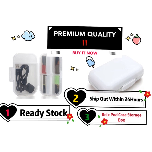 [READY STOCK] Relx Electronic Cigarette Plastic Storage Box | Shopee ...