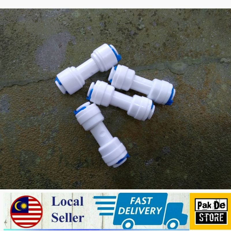 1/4 Straight Connector Joint Lock Water Filter RO Socket for Mini Float ...