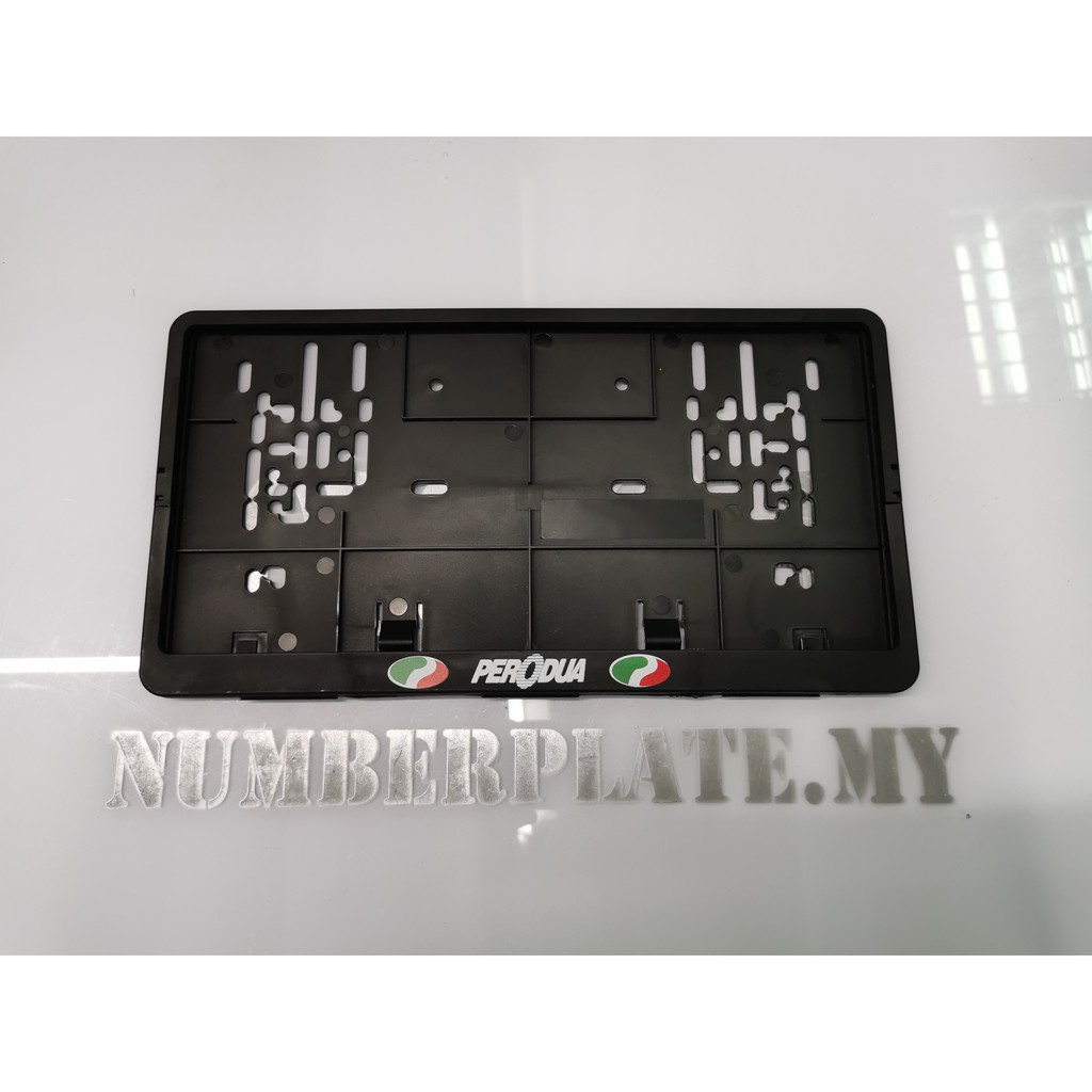 CAR NUMBER PLATE HOLDER SQUARE CASING FRAME BLACK 7"x13" [READY STOCK