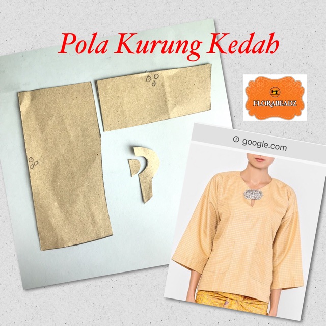 Pola Baju Kurung Kedah Dewasa Pilihan Saiz [xs 5xl] Readystok Patern