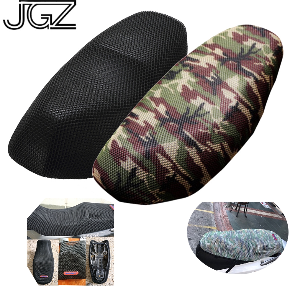 For Yamaha Motorcycle Seat Cover Breathable Protector Net Cushion Black