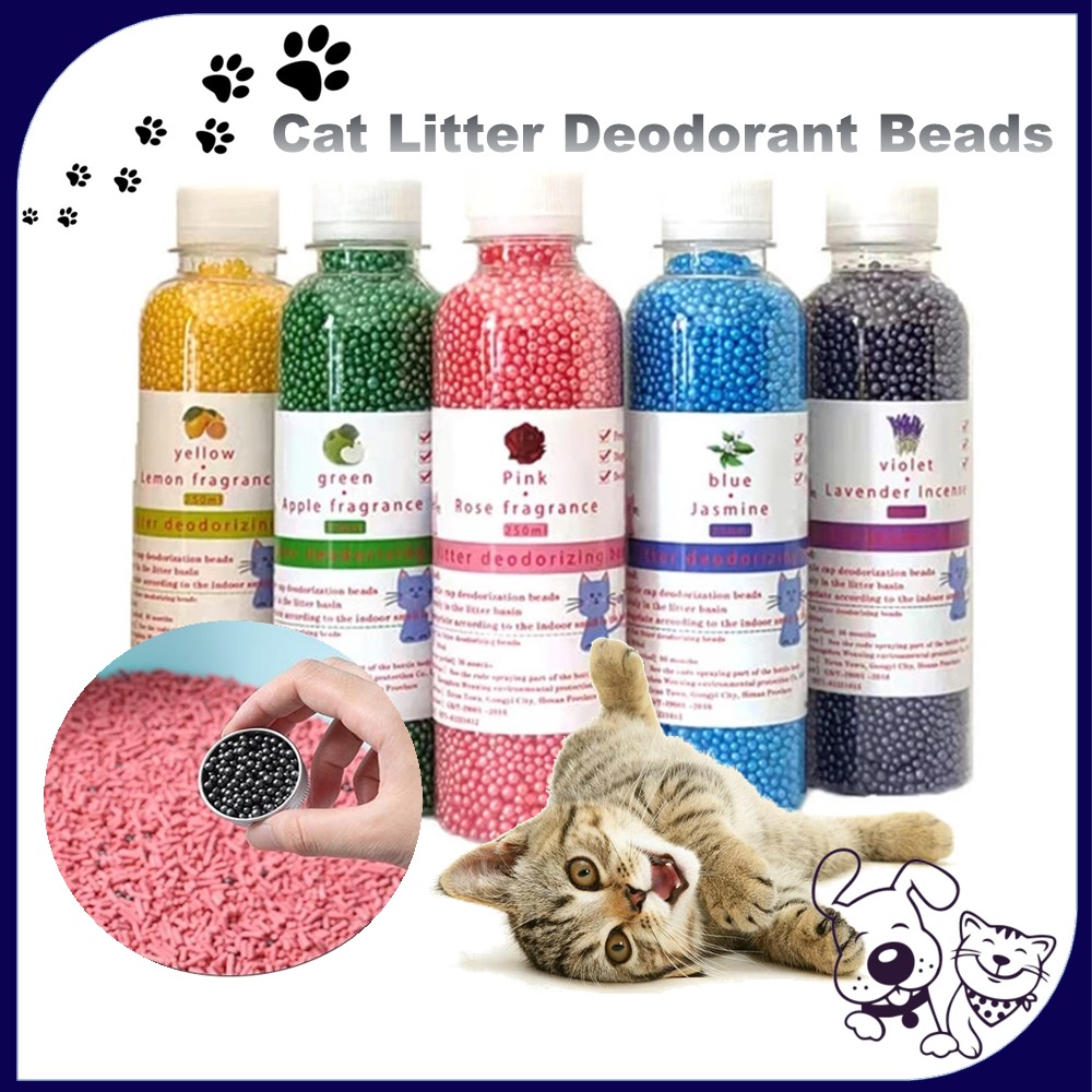 Cat Litter Deodorant Beads 250ml Pewangi Pasir Kucing | Shopee Malaysia