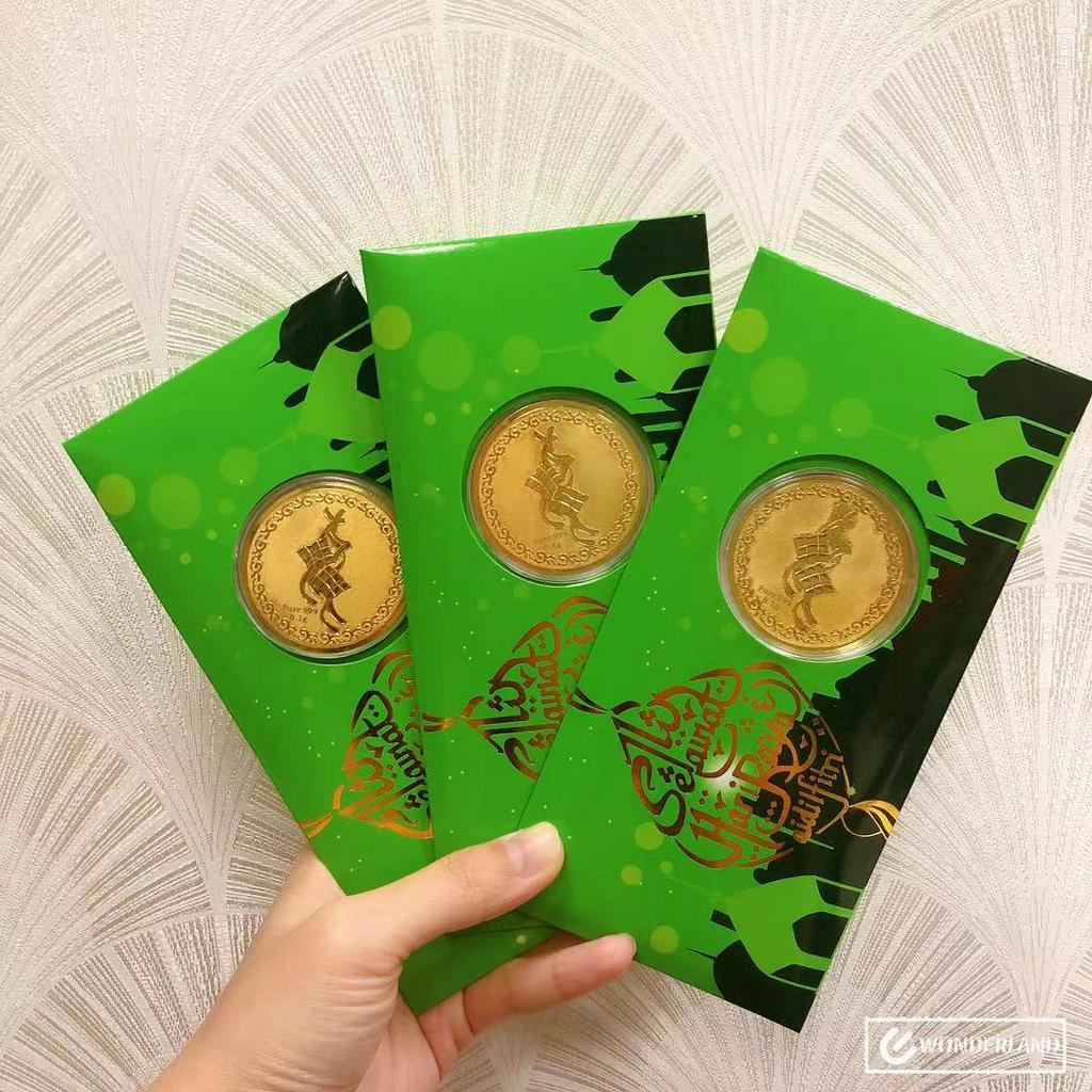 (Stock)2024 Raya Red Envelope Red Envelope Accents Gold Coin Accents ...