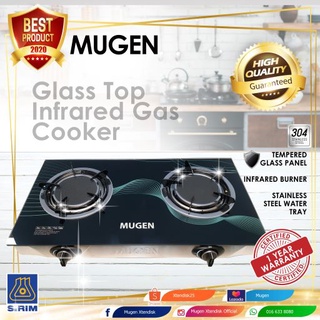 Mugen glass top discount infrared gas cooker 2.0
