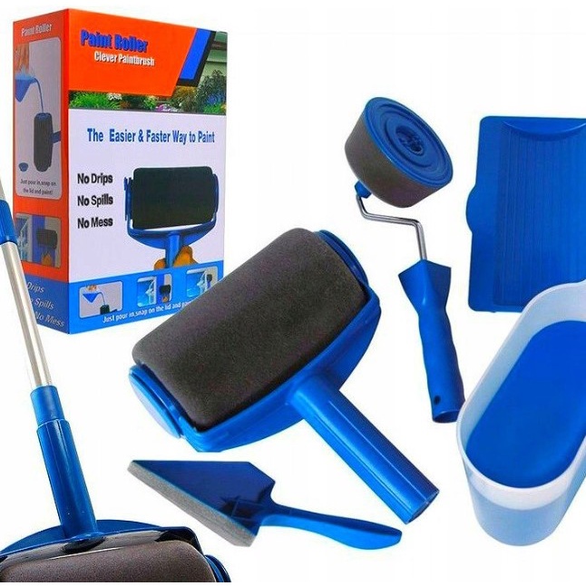 READY STOCK 8 pieces of paint runner roller tool set corner brush home