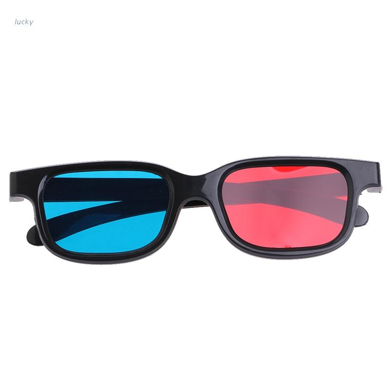 lucky* 3D Anaglyph Glasses Frame 3D Vision Glasses 3D Red and Blue ...