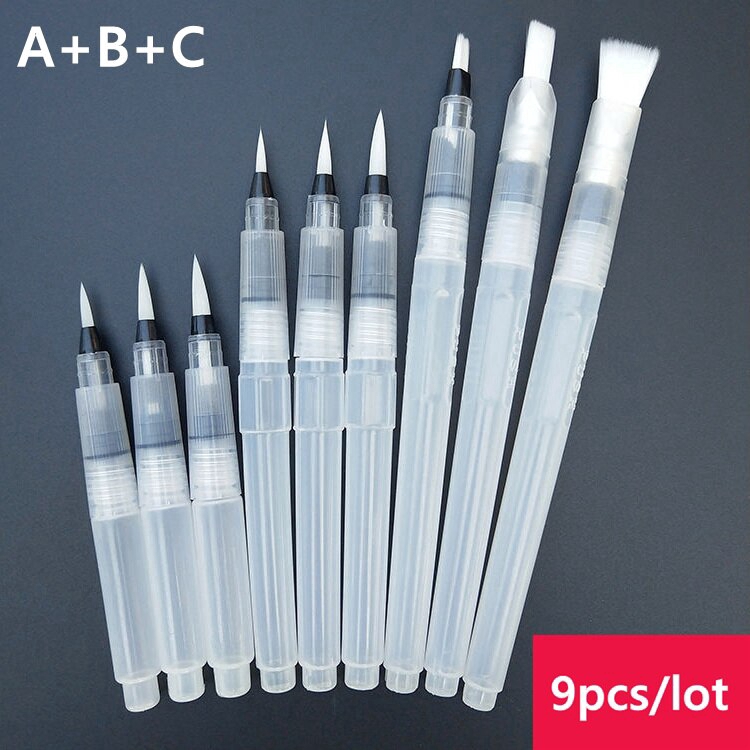 3/9 Pcs Watercolor Brush Paint Soft Pen for Painting Drawing Art ...