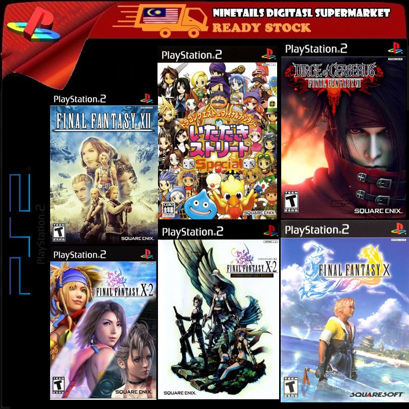 🎮 PS2 CD GAMES / Final Fantasy VII / Final Fantasy X / Final Fantasy X ...