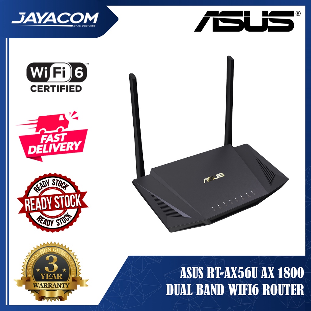 Asus RT-AX56U AX 1800 Dual-Band Wifi6 Router | Shopee Malaysia