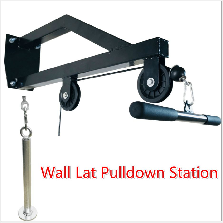 Lat pulldown machine online wall mounted