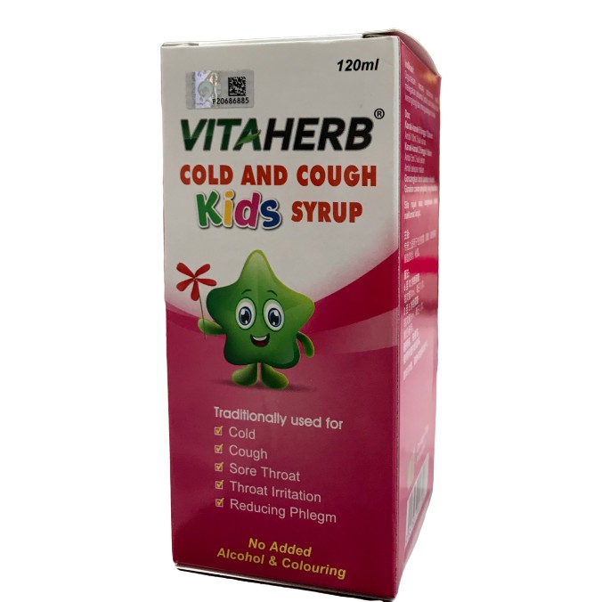 Vitaherb Cold And Cough Kids Syrup 120ml Shopee Malaysia