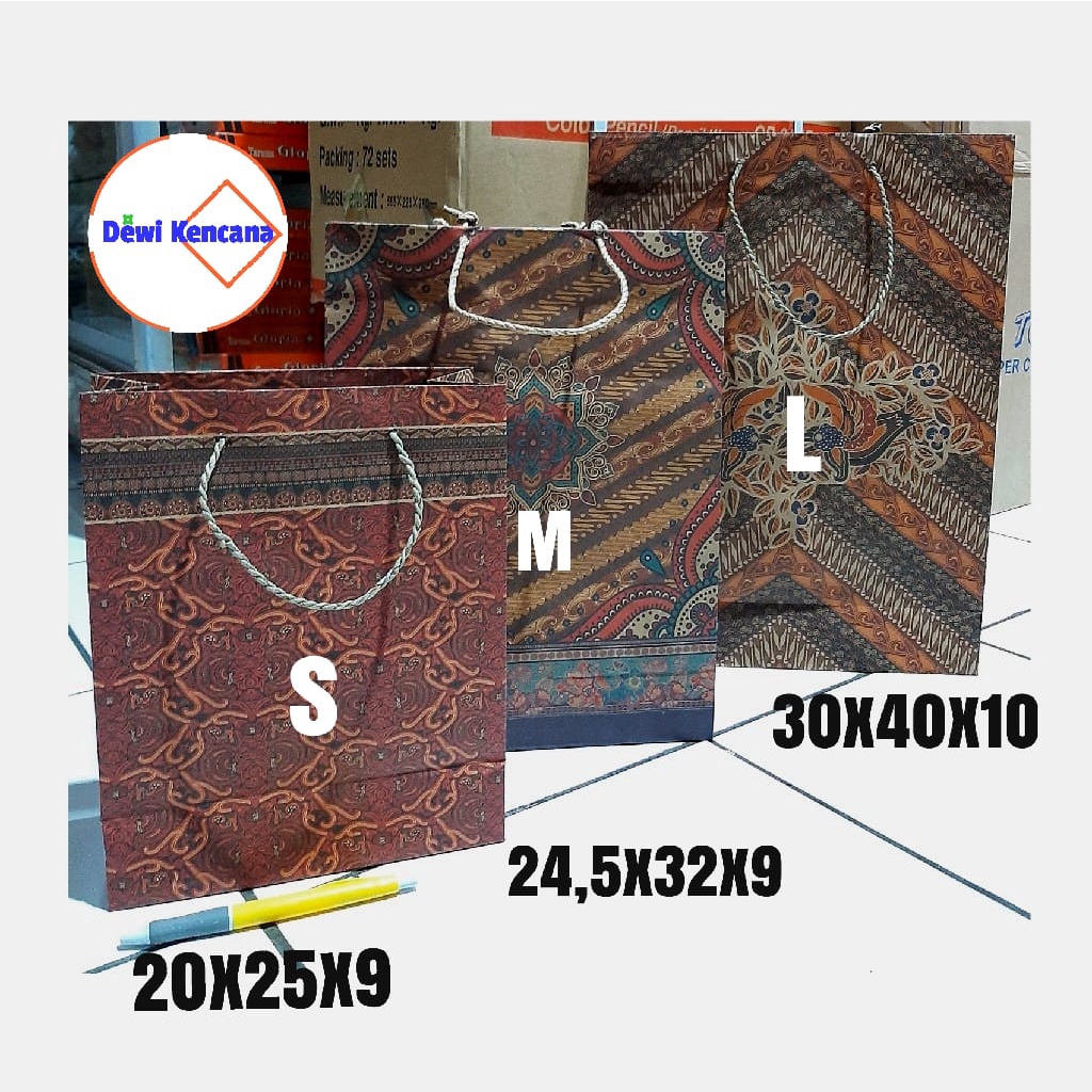Batik Paper Bag Size. SML / Goodie Bag | Shopee Malaysia