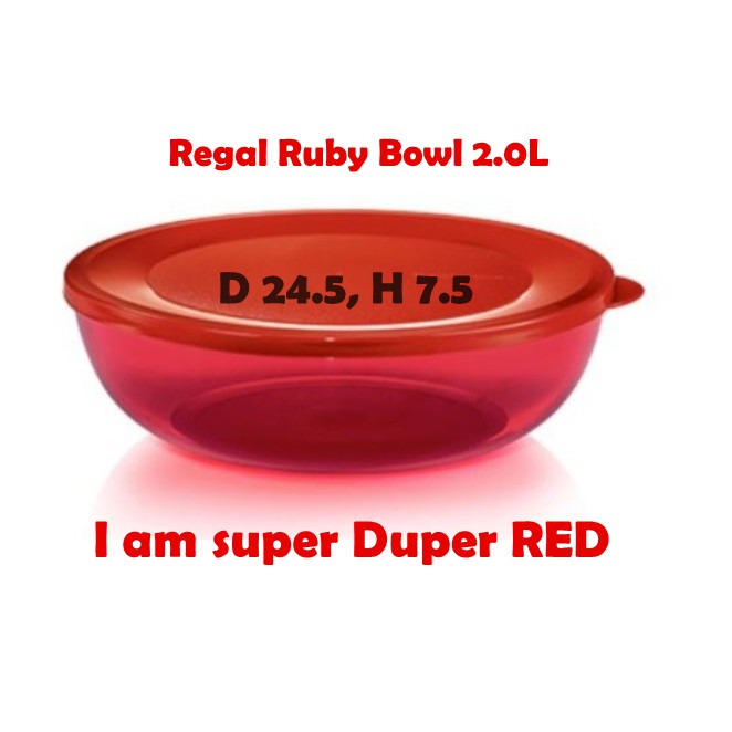 Tupperware Regal Ruby Bowl (1) *2.0L/ Food storage/ Food container ...