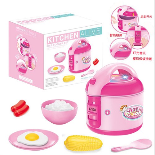 55414 Realistic Role Play Set Kitchen Set LED Melody Electric Rice