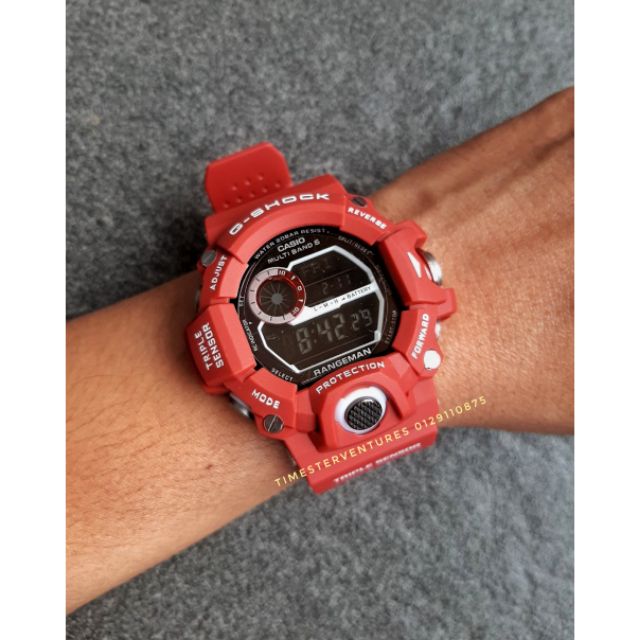 G shock rangeman discount merah