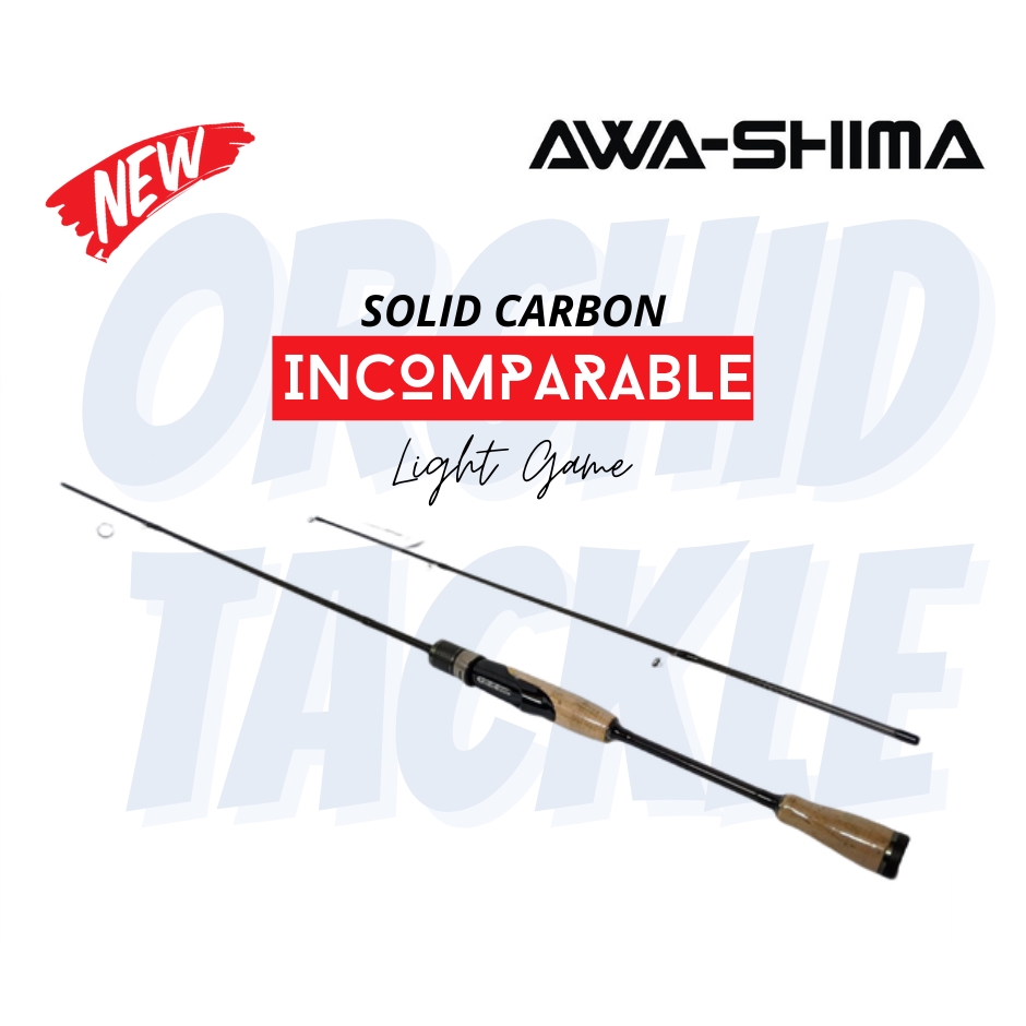 NEW) AWA-SHIMA INCOMPARABLE SOLID CARBON LIGHT GAME SPINNING ROD