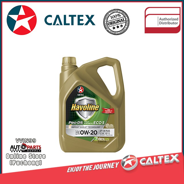 Caltex Havoline Prods Fully Synthetic Eco 5 Sae 0w20 4l Shopee Malaysia 