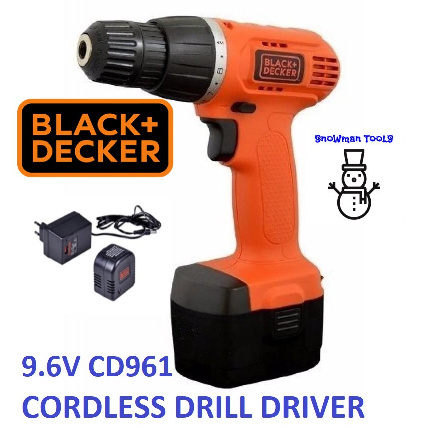 Black and decker 2024 9.6 v cordless drill