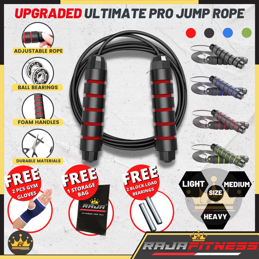 🔥 PROMOSI 🔥 6 IN 1 The Ultimate Jump Rope Skipping Weighted Jumping