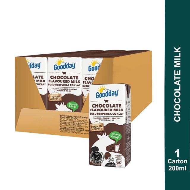 Goodday Chocolate Flavored Uht Milk 24 X 200ml Shopee Malaysia