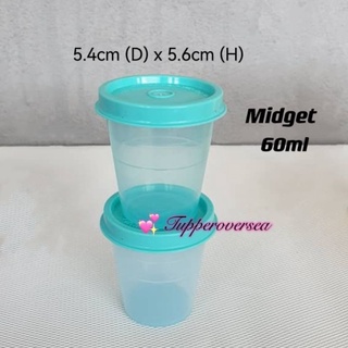 Tupperware Small Round Container 80ml (2 PCS) or Mini Round Container 30ml  (2 PCS) - Yellow / Purple / Blue