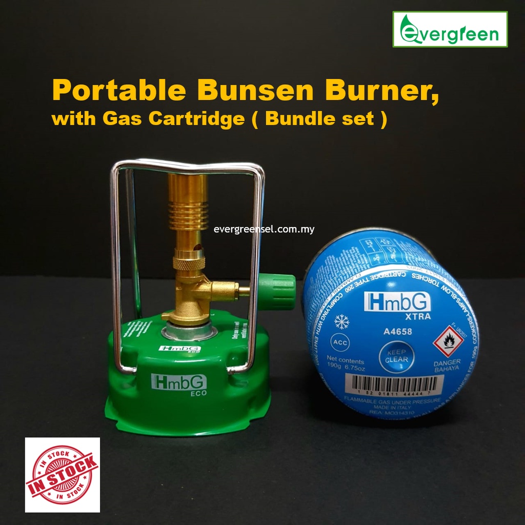 ( LOCAL READY STOCK ) Portable Bunsen Burner, with HmbG Eco Gas