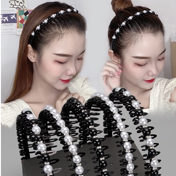 Hairpin 2022 New Pearl Headband Female Summer with Teeth Crushed ...