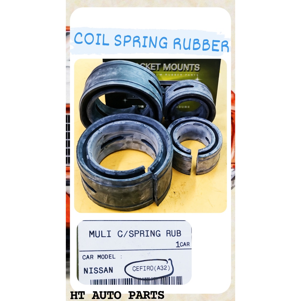 COIL SPRING RUBBER FOR NISSAN CEFIRO A32 (1 SET 4 PCS ) | Shopee Malaysia
