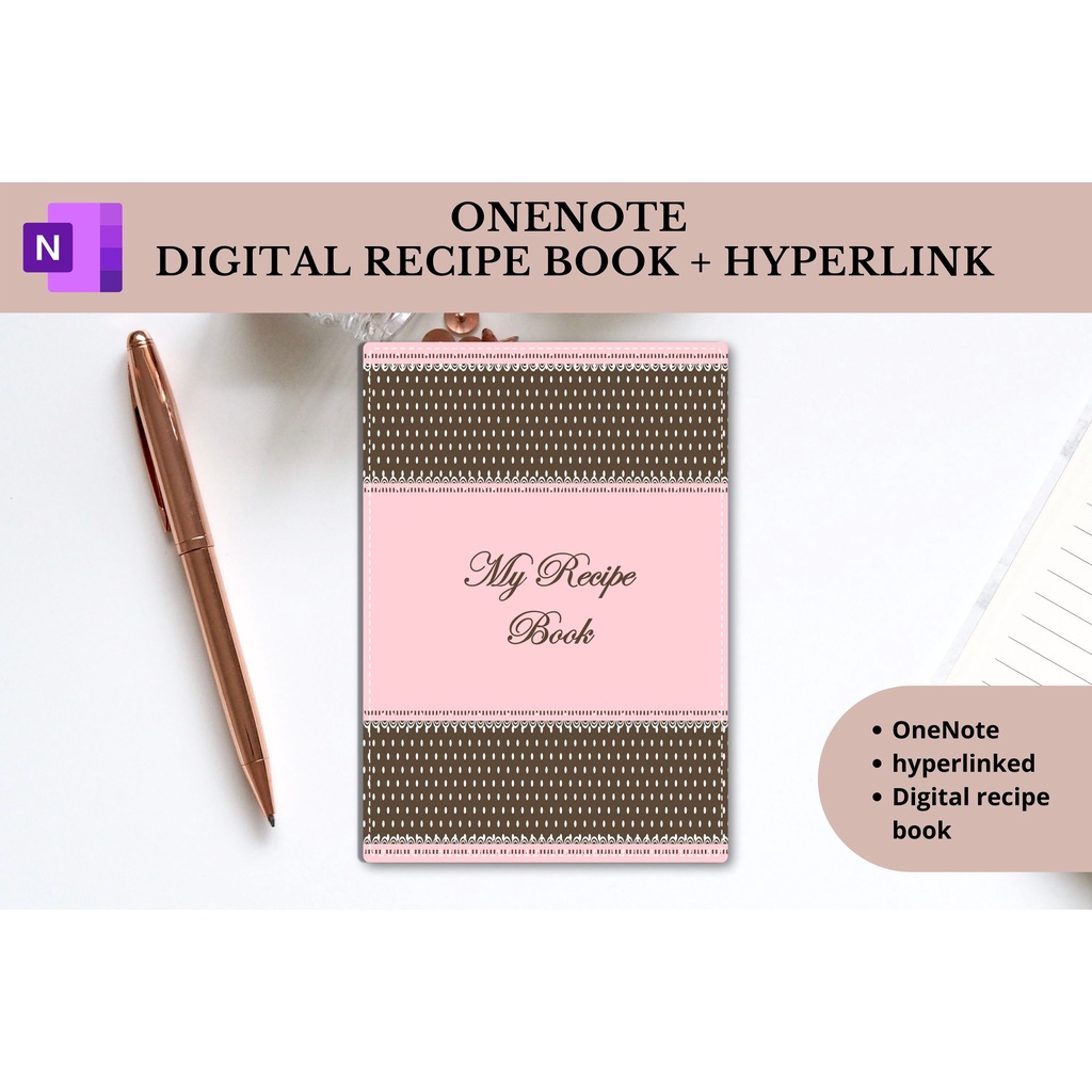 OneNote Recipe Book, Digital recipe book, Weekly and Monthly Meal ...