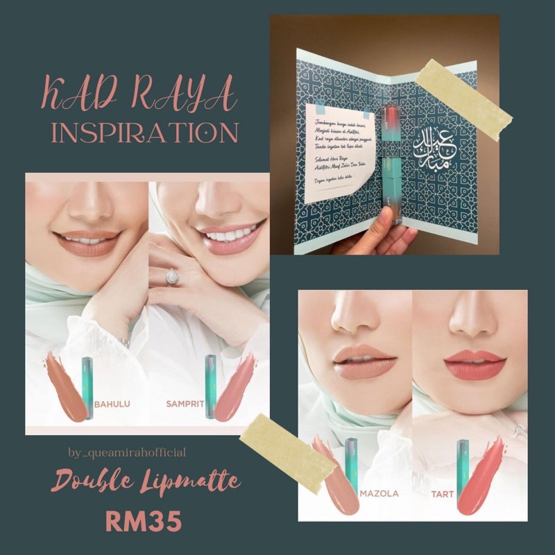 NEW 🔥READY STOCK🔥 Wawa Kad Raya Editions Double Lipmatte 🕌 | Shopee ...