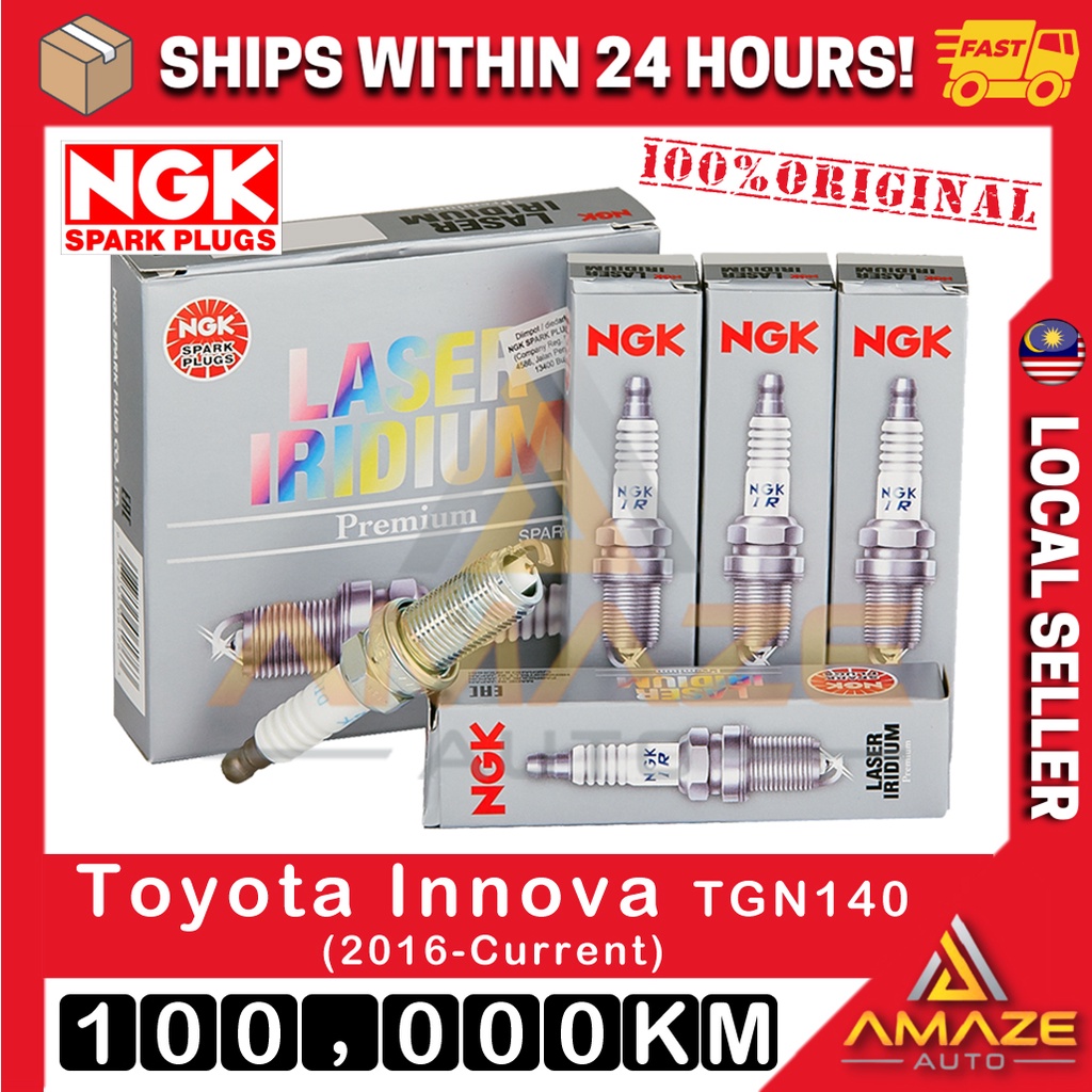 NGK Laser Iridium Spark Plug for Toyota Innova 2.0 TGN140 (2016-Current ...
