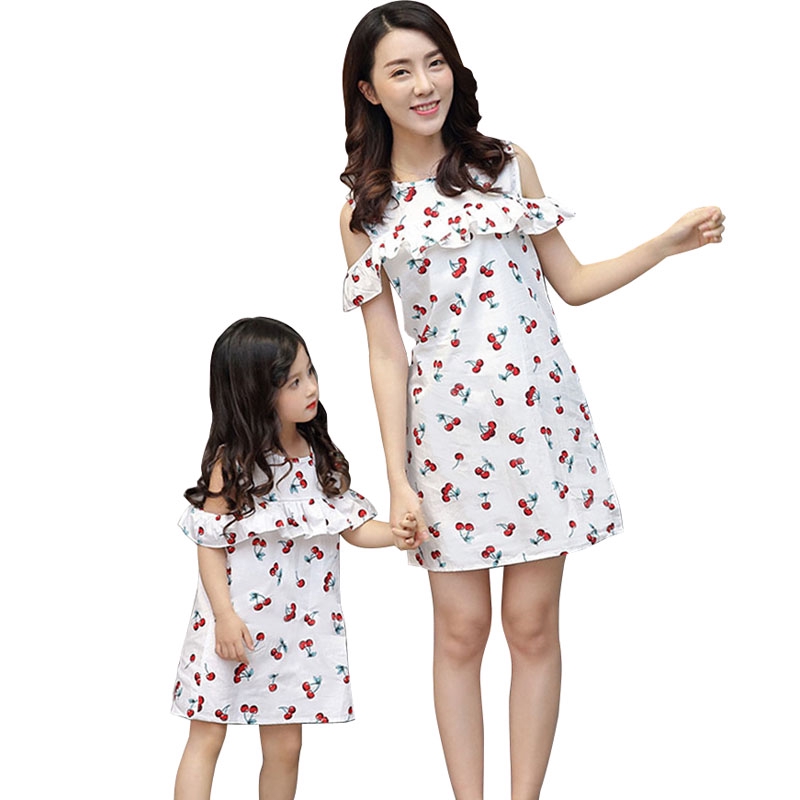 Family Matching Outfits Mother Daughter Dress Cotton Women And Girls Dresses Shopee Malaysia