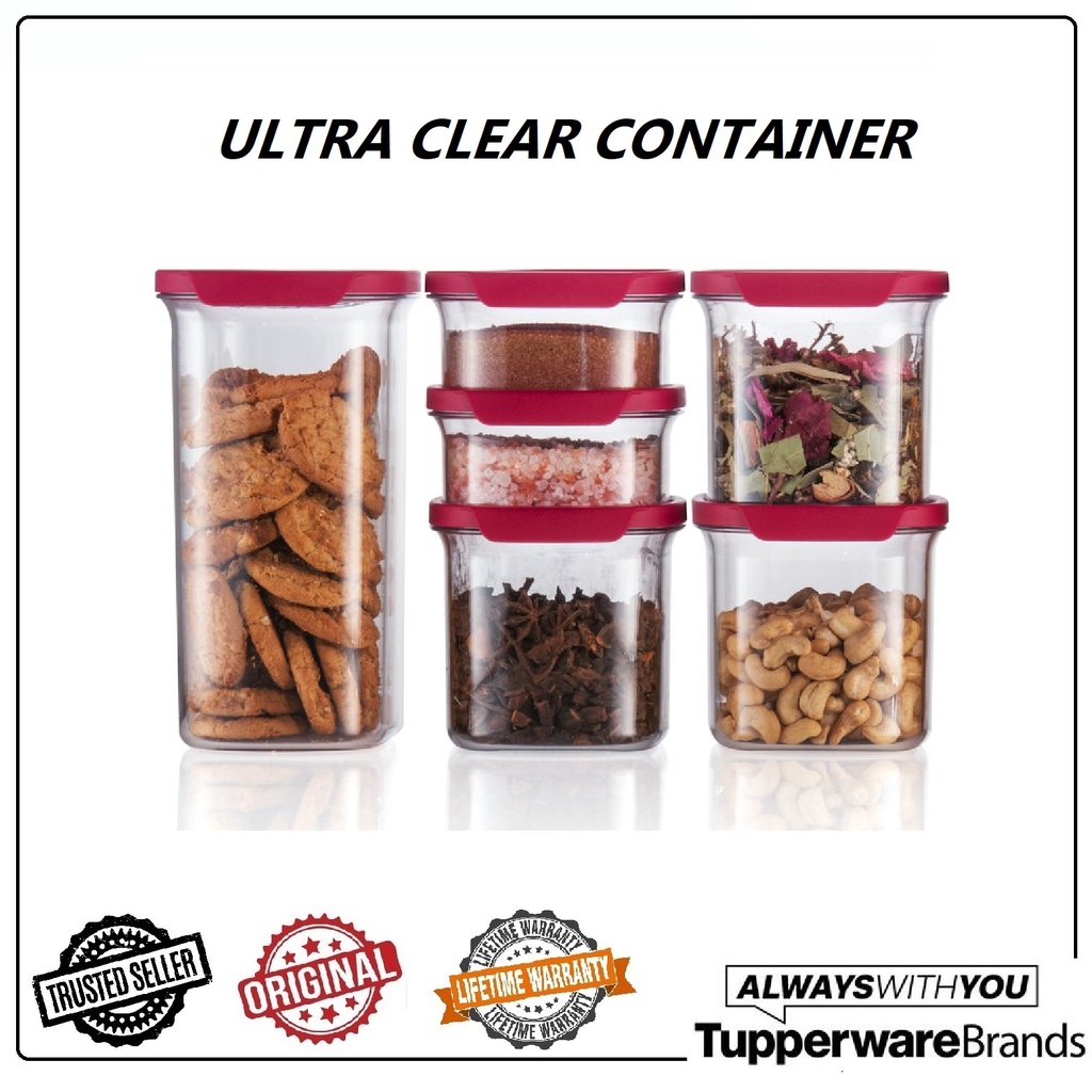 Tupperware Ultra Clear Containers Food Container Bekas Makanan See ...