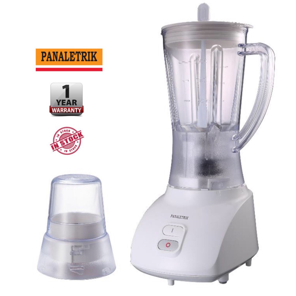 Panaletrik 450W Blender Mixer 2 in 1 with Dry Mill Cup Blender Jug