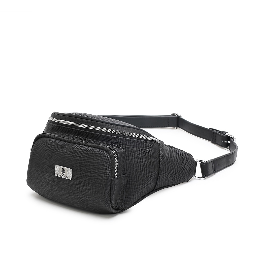 Swiss Polo Men Waist Bag Black Navy SXS 7774 Shopee Malaysia