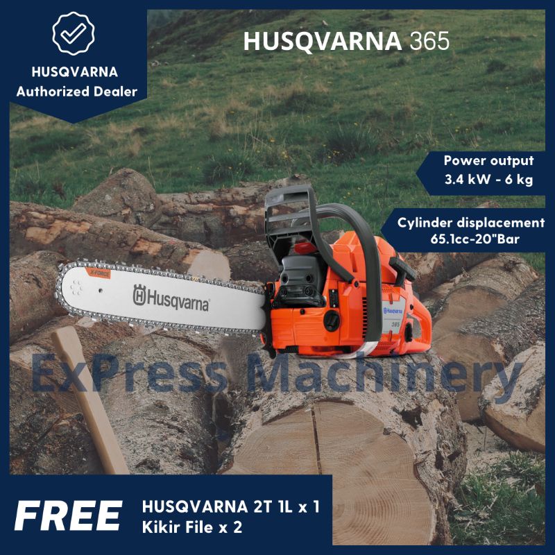 HUSQVARNA 365 Chainsaw 20" Guide Bar & Chain (Made in Sweden) Shopee Malaysia
