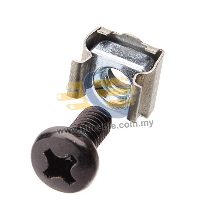 Server Rack M6 Cage Nuts and Screws suit for All Type Rack (10sets per ...