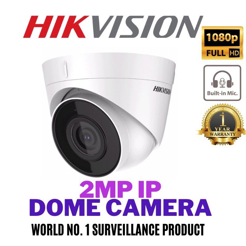 HIKVISION CCTV Network 2MP IR 1080 Full HD IP Dome Camera DS2CD1323G0