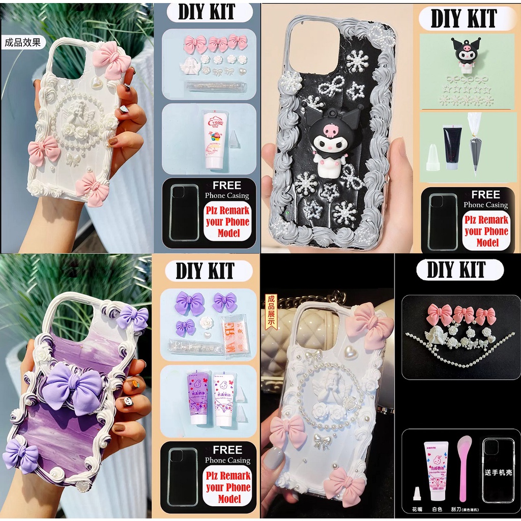 Decoden DIY Crafts Phone Casing Starter Beginner Kit Whipped Cream Set ...
